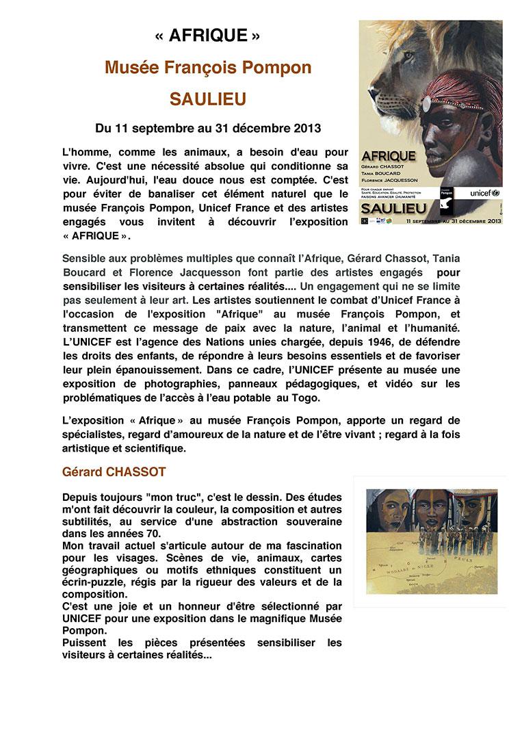 Musée Pompon - Septembre-décembre 2013